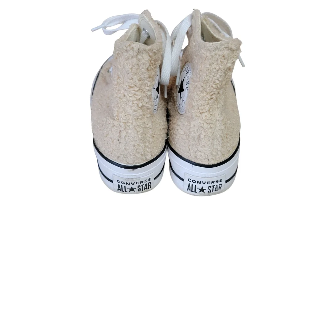 Converse Chuck Taylor All Star Lift Platform Sherpa Shoe - Picture 5 of 8